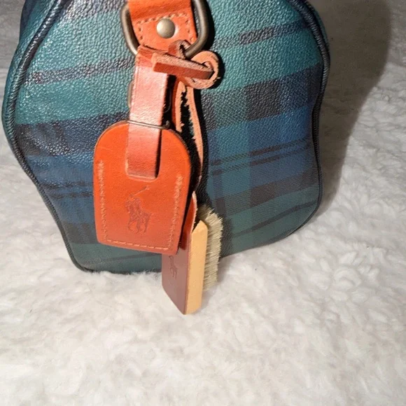 Ralph Lauren Tartan Plaid Boston bag set - Picture 13 of 16